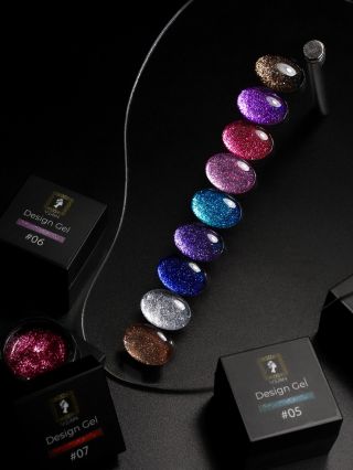 💎 DESIGN GELY VERIN 💎 Profesionální řada bezvýpotkových, krémových a sytě třpytivých gelů, které patří mezi...