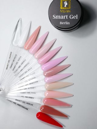Kompletní kolekce Smart Gelů Verin 🤍 Stavební gely se střední konzistencí, které drží tvar, perfektně se samy vyrovnávají...